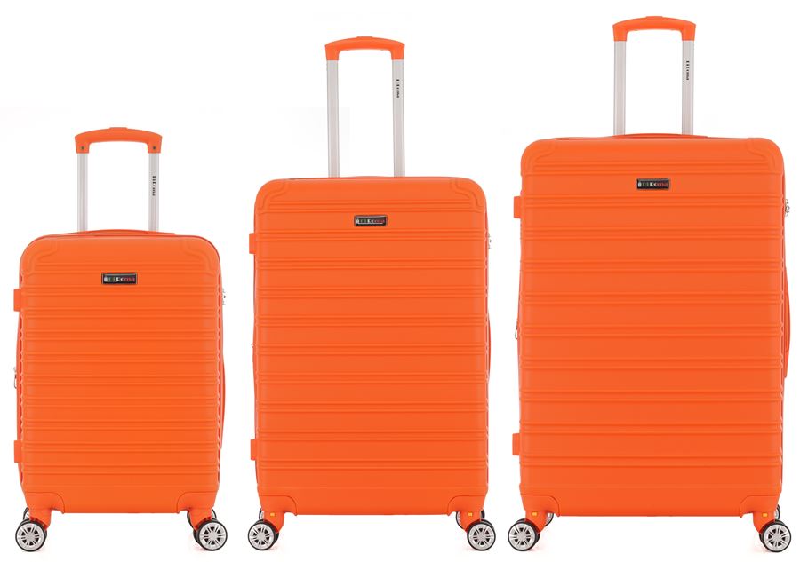 DiRoma King Orange 3pc Luggage Set